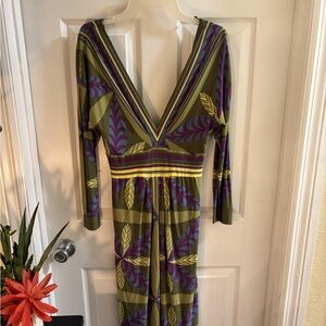 Philosophy di Alberta Ferretti Vintage Italian Designer Long Sleeve Dress, Sz 2